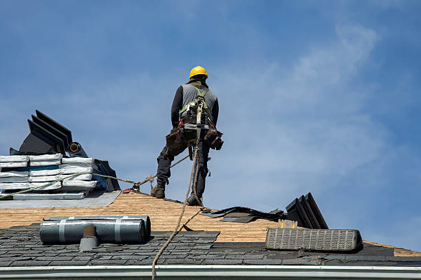 Professional Gutter Installation technician working in Wellington, KS